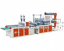 Double Layer Four Lines Automatic T-shirt Bag Making Machine