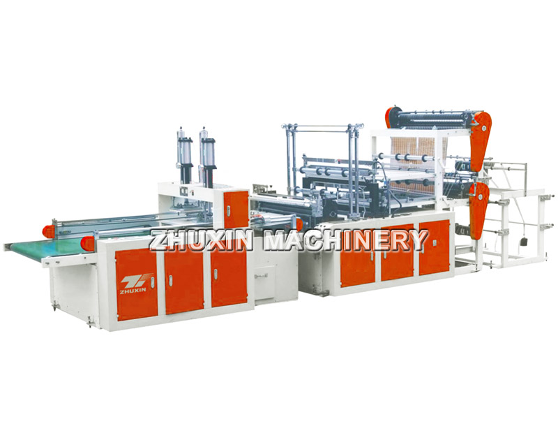 Double Layer Four Lines Automatic T-shirt Bag Making Machine