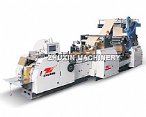 Fully Automatic High Speed Food Paper Bag Machine online with 2 Color Flexo Printing Machine