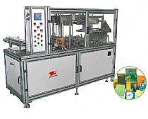 Pneumatic transparent film 3D overwrapping machine