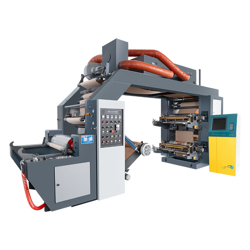 Four color high speed flexo printing machine with image monitor system