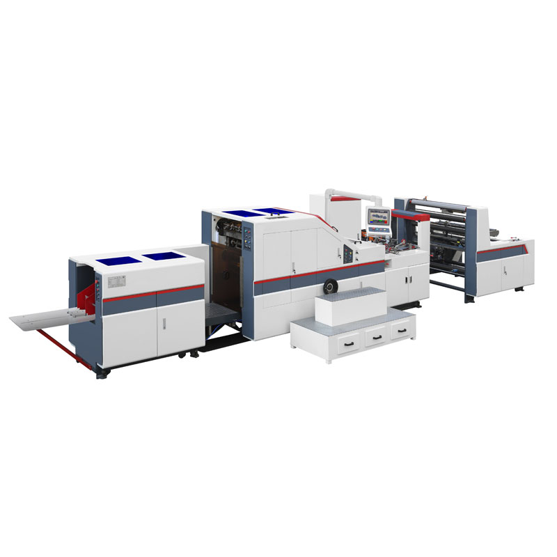 Automatic Roll To Square Bottom Paper Bag Making Machine