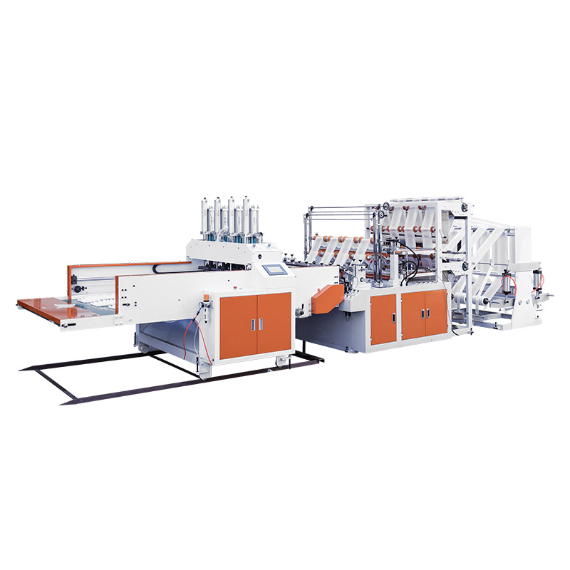 Double-layer 8 Lines Cold Cutting Automatic T-shirt Bag Making Machine