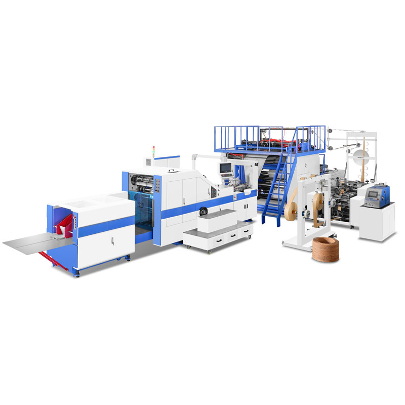 Fully Automatic Square Bottom Paper Bag Making Machine With Twisted Handles