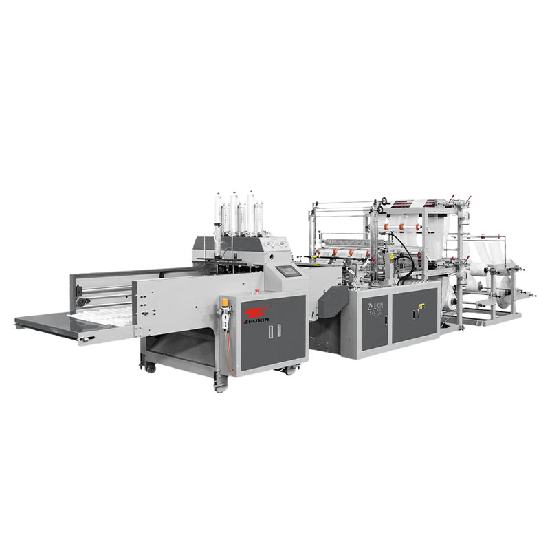 Double-layer 6 Lines Cold Cutting Automatic T-shirt Bag Making Machine