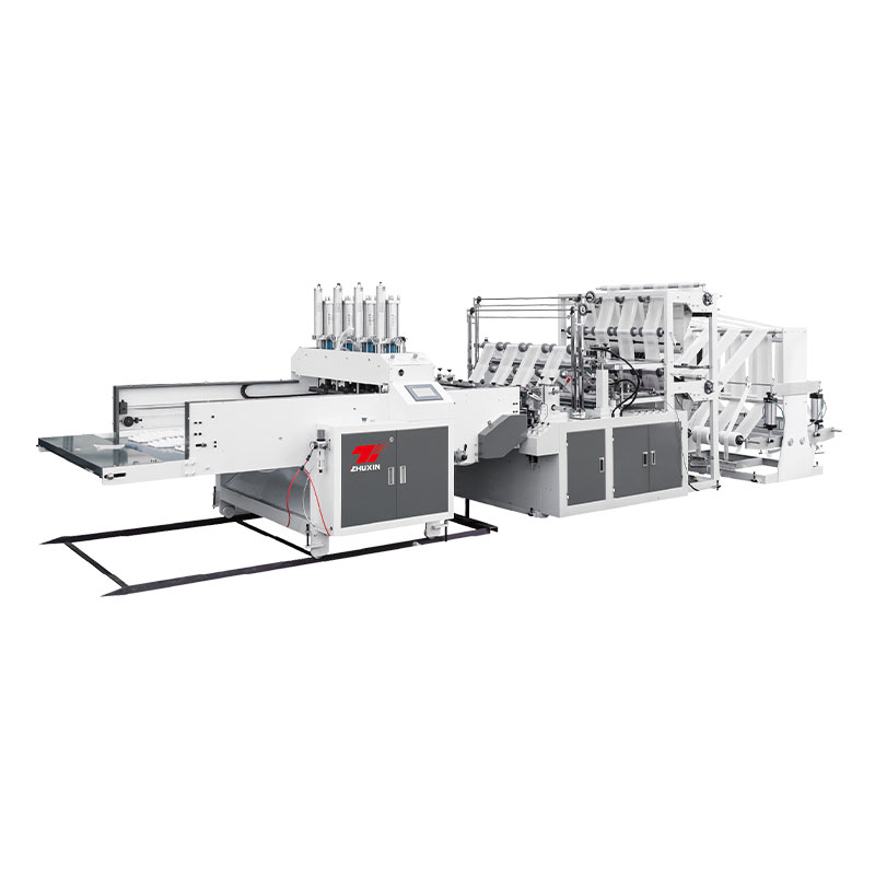 Double-layer 8 Lines Cold Cutting Automatic T-shirt Bag Making Machine